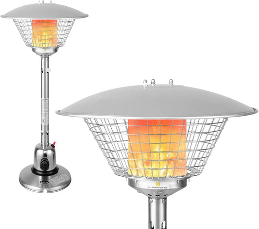 Calefactor portátil de gas, 4000 W, 1,37 m, 2 m, ajuste regulable, Calefactor de gas portátil para exteriores, con radio térmico