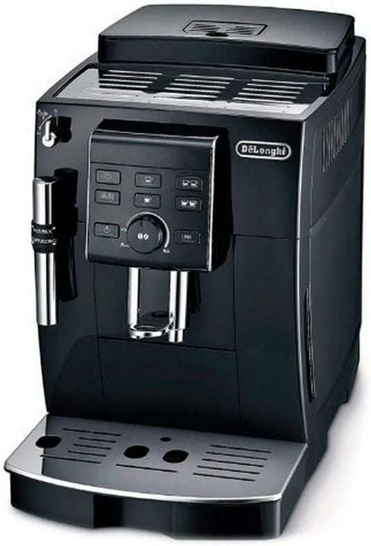 Delonghi 23.120.B ECAM 23 cafetera, 1450 W, 1.8 L, 2 tazas, depósito agua extraíble, sistema capuccino, panel control personalización de cafés