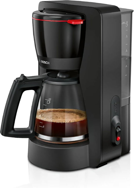 Bosch TKA2M113 cafetera, Goteo, Jarra de Cristal Ergonómica, Depósito de Agua Extraible, Filtro Extraible, Apagado Automático