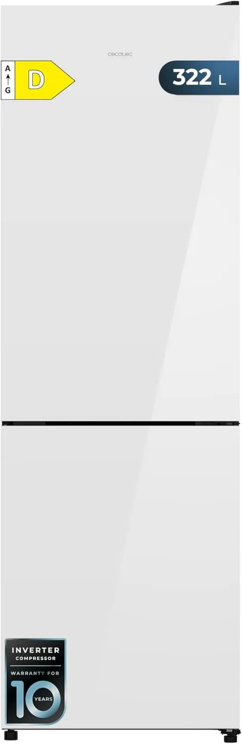Cecotec frigorífico combi, 322L, 185.5 cm, 59., Ancho, Tecnología Multi Airflow