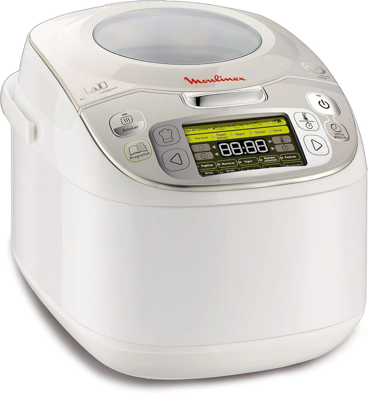 Moulinex MK8121 procesador de alimentos, 45 Programas, control programable, Maxichef Advance, Procesador de Cocina, Cocción