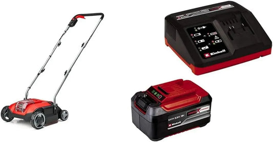 SC 18/28, 28 cm, 3 Niveles, con batería GC- Li-Solo Power X-Change, Rodillo de Cuchillas, Ajuste de Profundidad de Trabajo, Starter Kit 5,2Ah
