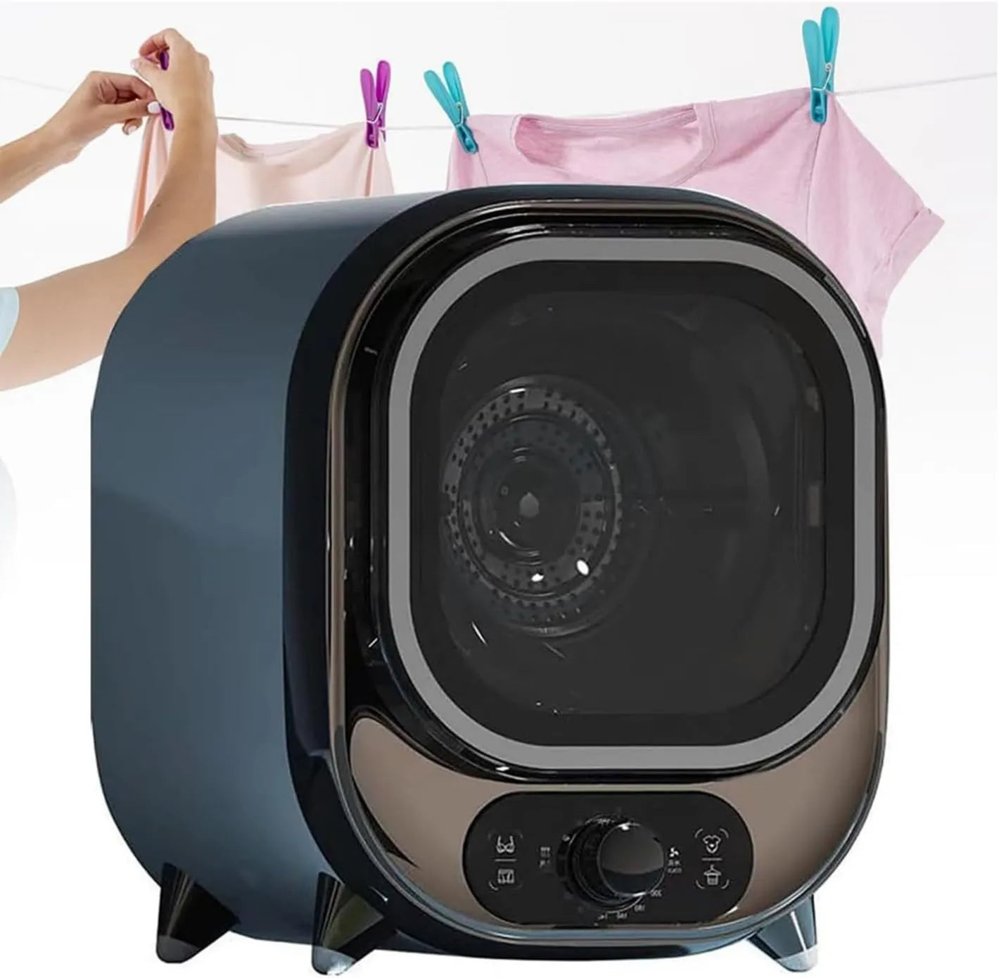 Secadora, 0.8kg, 5kg, Condensadora de de Capacidad de Carga, Portátil Mini para Montaje en Pared o Encimera, Pequeña y Eficiente con Capacidad