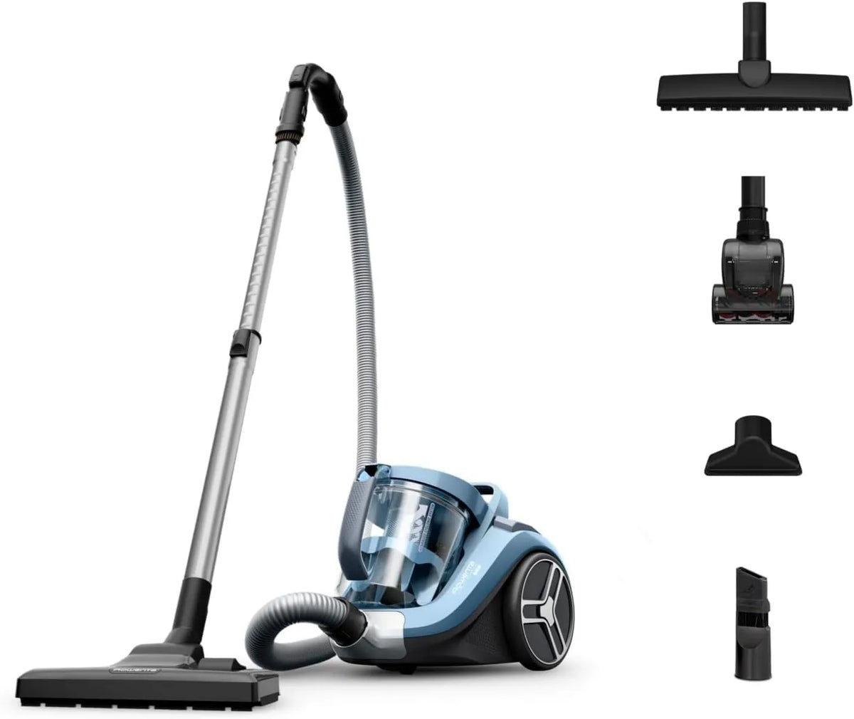 Rowenta RO4871 aspiradora, alimentación por cable, 2.5L, Compact Power XXL Sin Bolsa con Cable, Motor EffiTech, Depósito, Tecnología Ciclónica