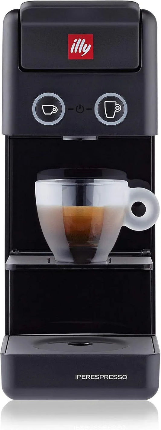 Cafetera Y3.3, Máquina de Café illy, Cápsulas Iperespresso Negra