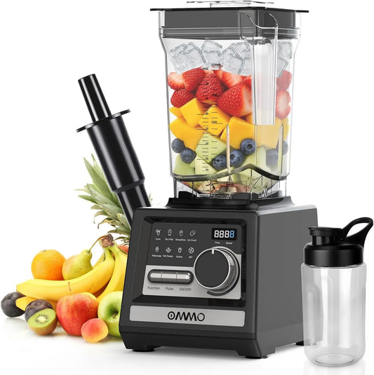 Lavavajillas, 2L, 1800W, 9 Velocidades, Glass Blender, Batidora de Smoothies con para Hielo Picado, Bebidas y Frutas Congeladas