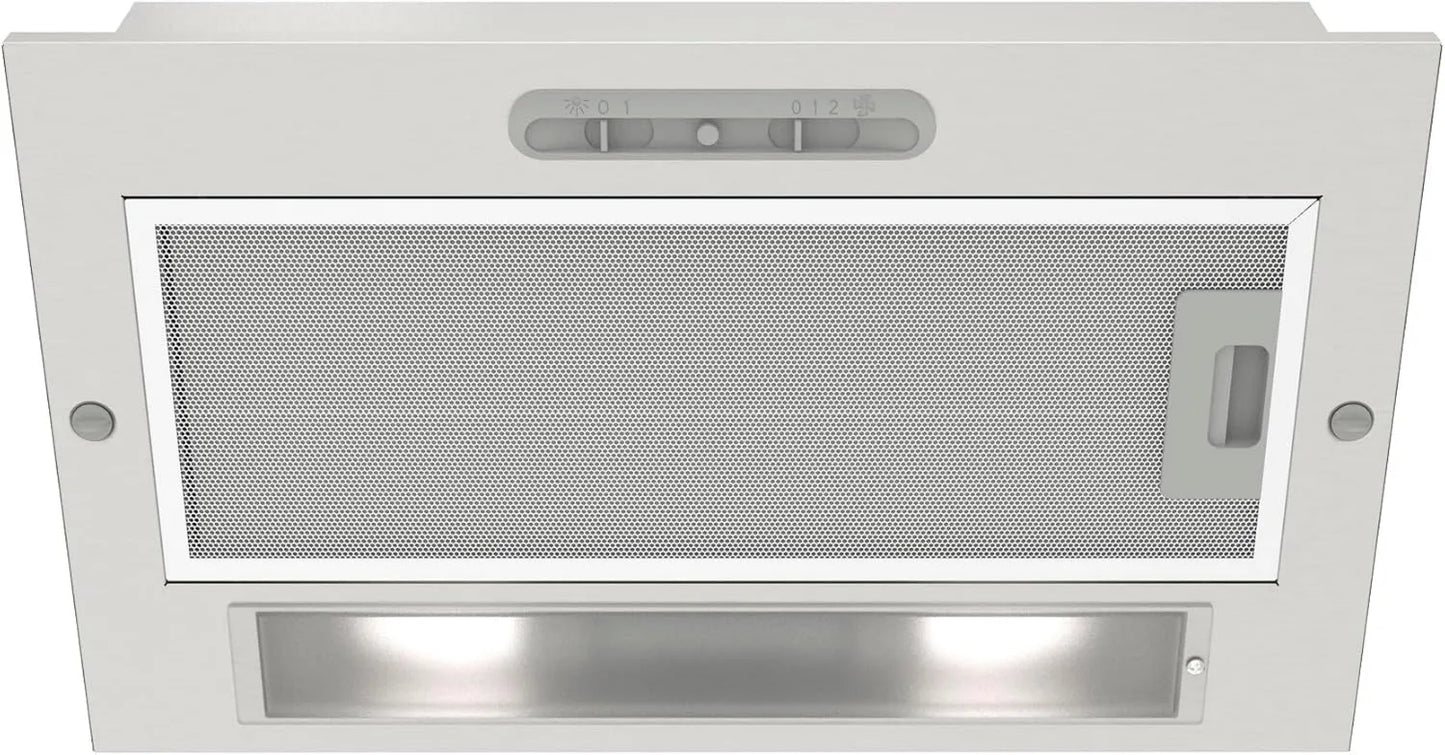Campana extractora G 54, 45 cm, 2 niveles, grupo de filtros, extracción con panel de control deslizante, motor extra silencioso, acero inoxidable