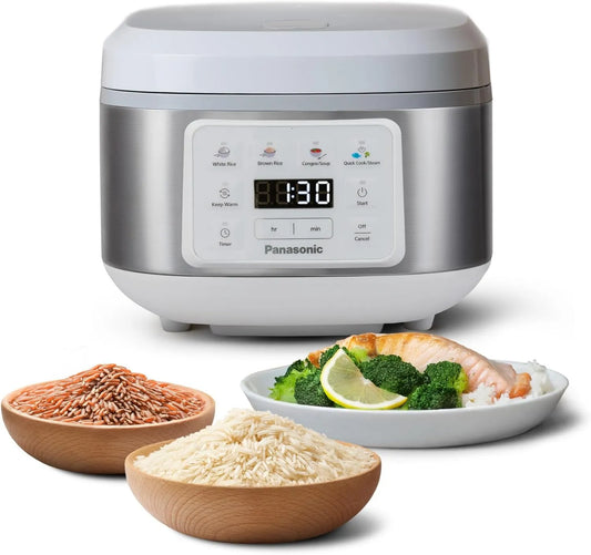 Panasonic SR-DA152WXE arrocera eléctrica, Olla Arrocera Automática con Vaporera, Indicador De Cantidad De Agua, Mantiene Caliente, inicio diferido
