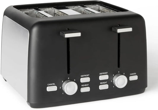 Tostadora, 1500W, 7 Niveles, Ranuras Extra Anchas