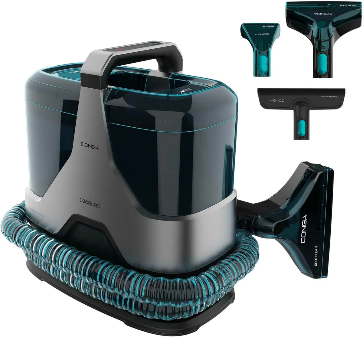 Cecotec aspiradora, 600W, 15 kPa, 1300ml, 7m, alimentación por cable, Limpiador Aspirador de Tapicerías, Aspira y Limpia, Depósito, Radio de Acción