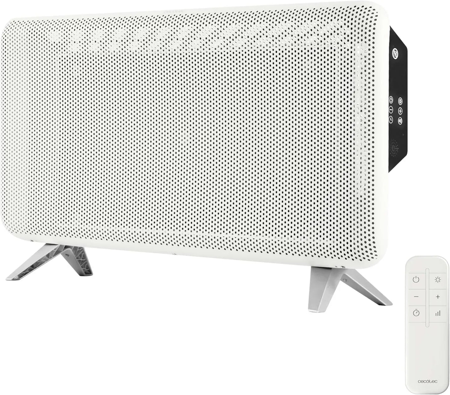 Cecotec radiador, 1800W, control programable, funcionamiento eficiente, mando a distancia, Bajo Consumo, Seguridad Triple, Calor Rápido