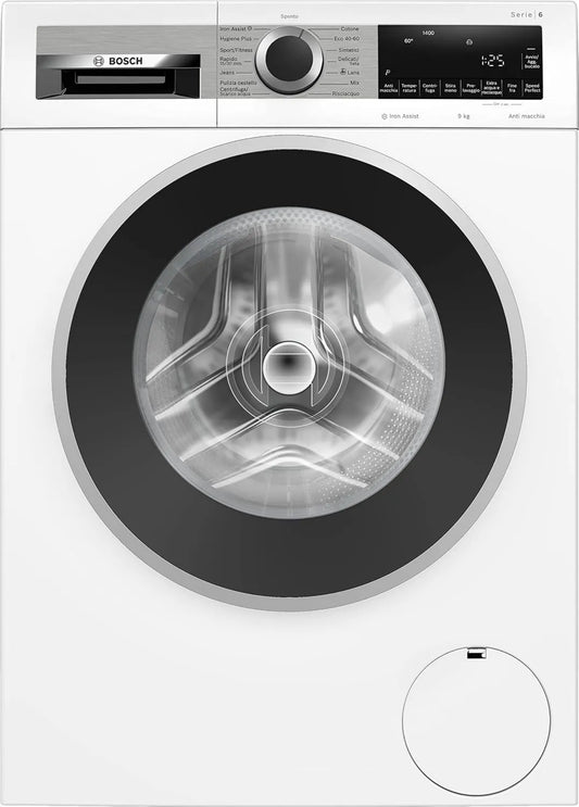 Bosch WGG244Z1IT lavadora, 9 kg, 1400 rpm, 60 cm, Series 6 de carga frontal, Iron Assist: reduce arrugas hasta un 50%, resistente a manchas