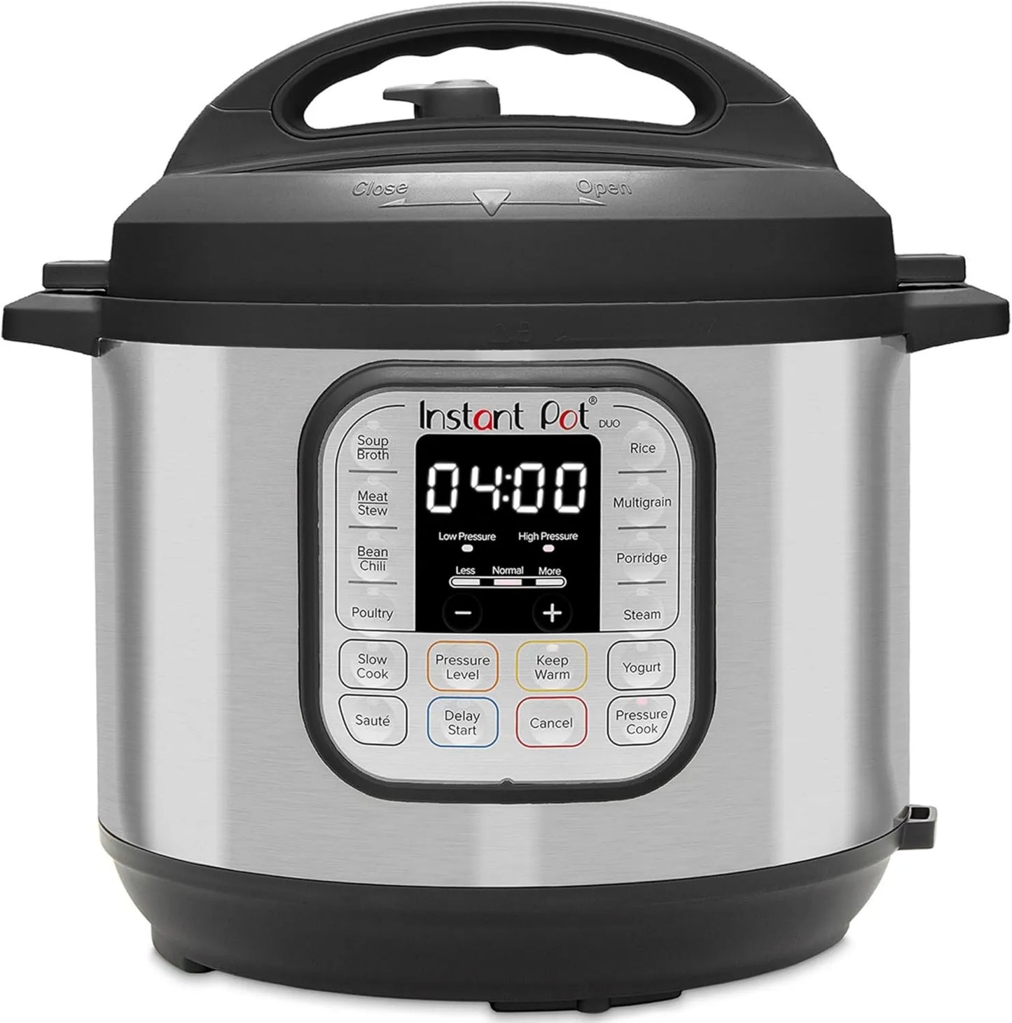 Olla eléctrica programable, 5.7L, Olla Multifunción, Acero Inoxidable Cepillado, Gran Olla a Presión, Olla de Cocción Lenta, Sartén de Salteado
