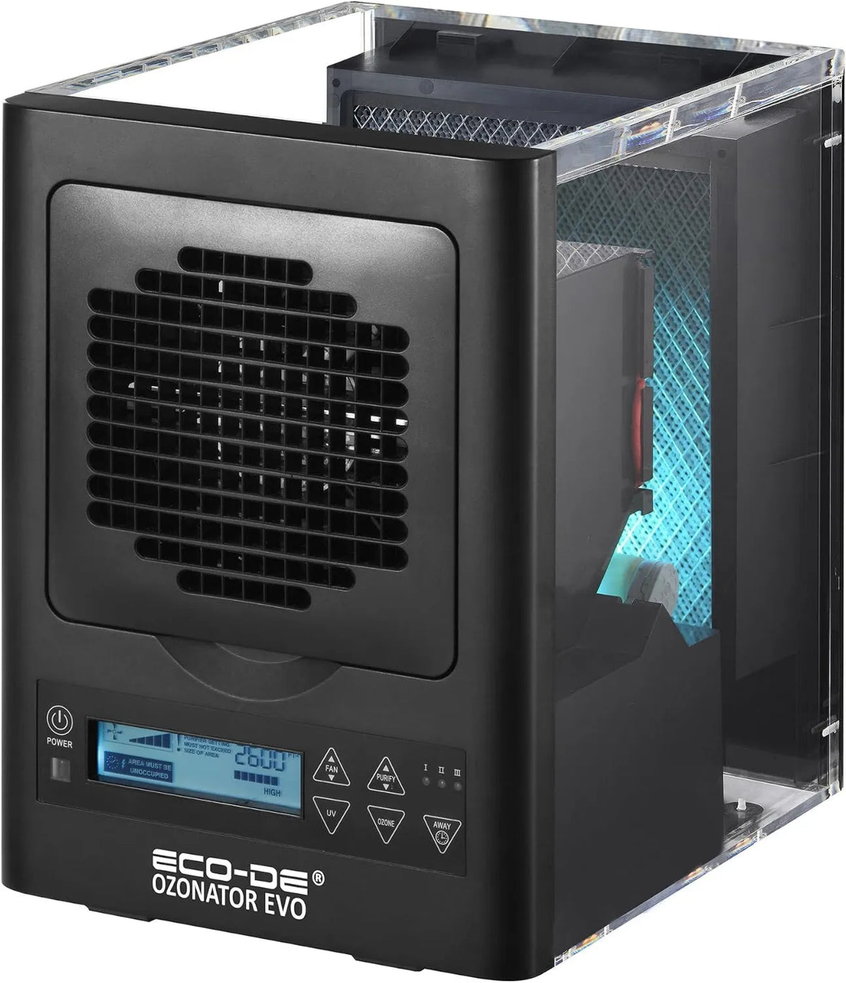 Purificador de aire ECODE 7, 120W, Aire Profesional Etapas Filtro HEPA y Luz UV, Alta Eficiencia