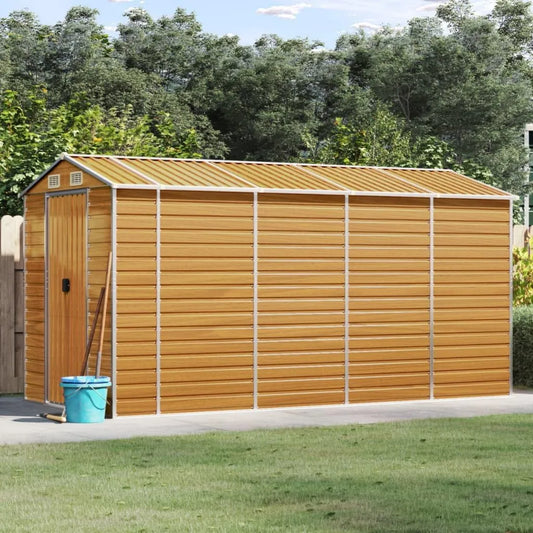 Cobertizo de jardín, 191x385x198 cm, almacenamiento exterior protegido
