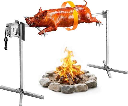 Ventilador, 60 kg, 1322 mm, 8 Niveles, Eléctrico Giratorio de Altura, Capacidad de Carga, Longitud, Acabado de Acero Inoxidable, Parrilla para Fiesta