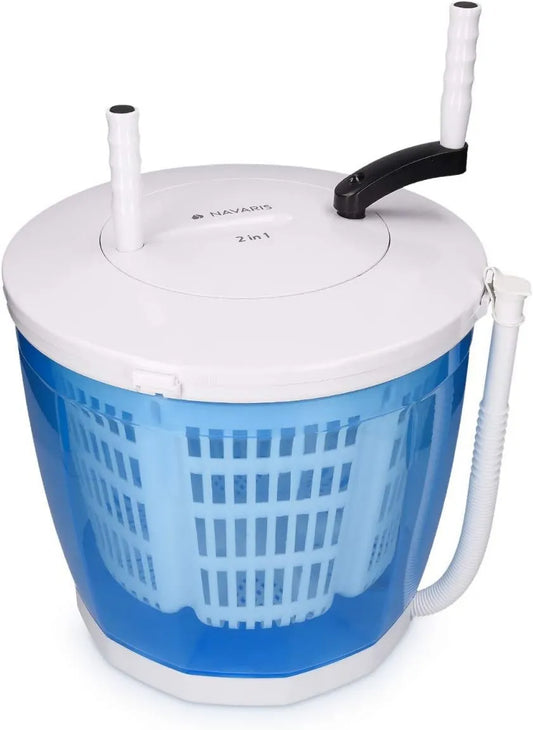 Lavadora, 1 kg, Portátil Manual y Secadora, con Capacidad de hasta y Centrifugado, Viaje para Camping